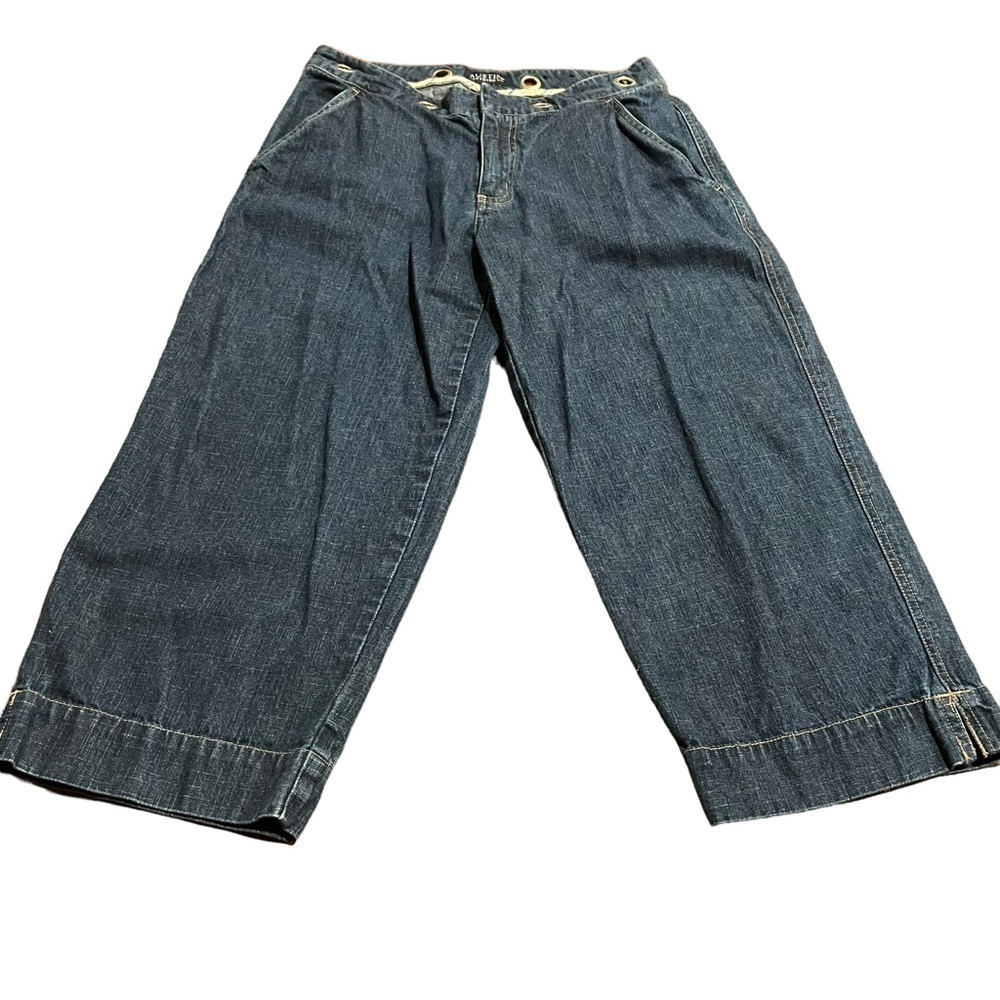 Austin Clothing Co. Women’s Cropped Wide Leg High Waist Denim Jeans Size 10